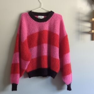 L'Envers X Lucas Du Tertre Pink and Red Women's Sweater XL